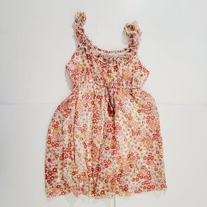 Womens Floral Print Mini Dress Ladies Sleeveless